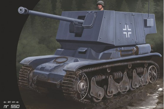 Niemieckie działo samobieżne 5cm PAK auf Fgst. Pz.Kpfw. 35R 731 z wydawnictwa Answer