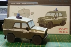 UAZ 469 Milicja Kartonowy Express
