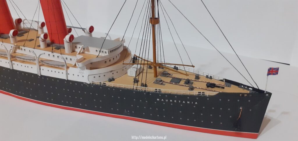 RMS Mauretania zwodowana w galerii