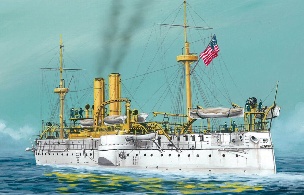 Krążownik pancerny USS Maine – Modelarstwo Kartonowe