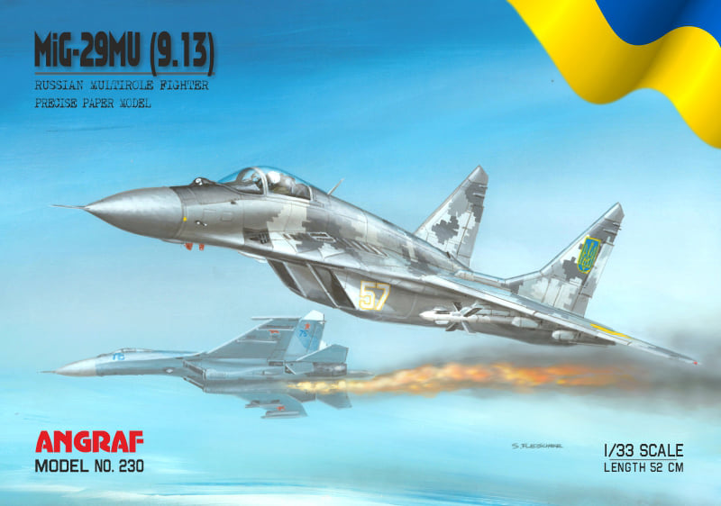 MiG-29MU (9.13) „Duch Kijowa” z wydawniczej serii Angraf