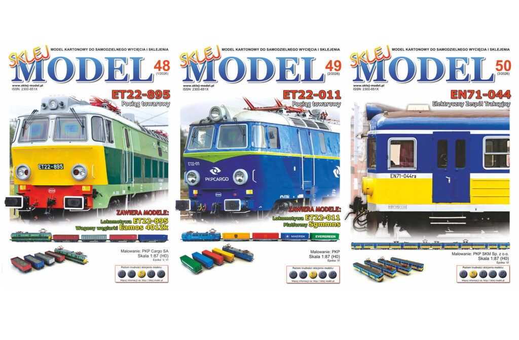 Trzy nowości kolejowe od Sklej Model