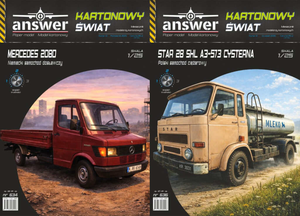 Mercedes 208D i Star 28 z serii Kartonowy Świat